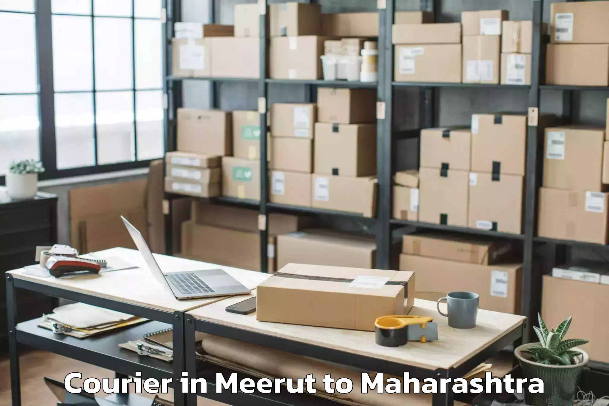 Leading Meerut to Akkalkuva Courier Provider